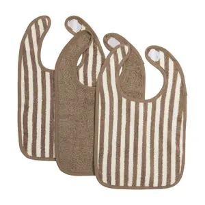 Baby Velcro Jacquard Bib Meyco Baby (x3) image-0