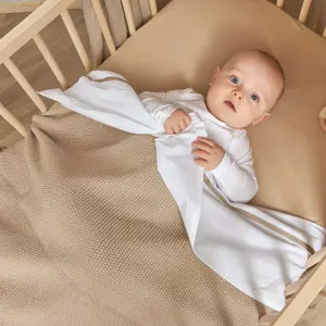 Baby Piped Fitted Sheet Meyco Baby 100x150 cm image-2