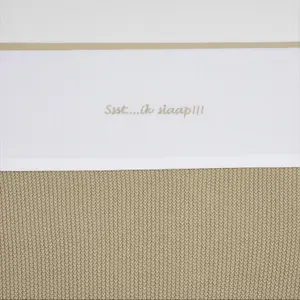Cot Sheet Baby Meyco Baby Ssst…ik slaap!! 75x100 cm image-1