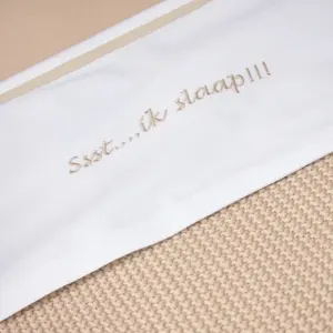 Cot Sheet Baby Meyco Baby Ssst…ik slaap!! 75x100 cm image-2