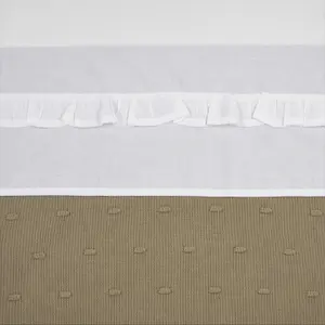 Cot Sheet Baby Meyco Baby Ruffle 75x100 cm image-1