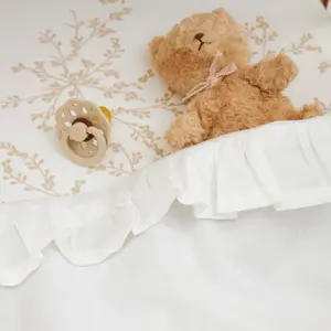 Cot Sheet Baby Meyco Baby Ruffle 75x100 cm image-2