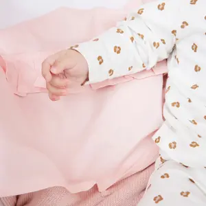Cot Sheet Baby Meyco Baby Ruffle 75x100 cm image-4