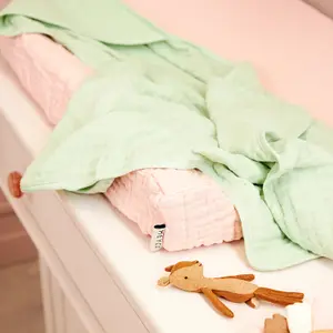 Pre-washed Muslin Changing Mat Cover Baby Meyco Baby image-2