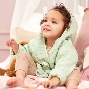 Pre-washed Muslin Baby Robe Meyco Baby image-3