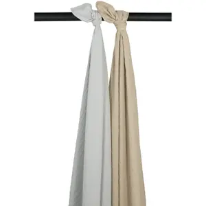 Pre-Washed Muslin Wrap Baby Meyco Baby (x2) image-0