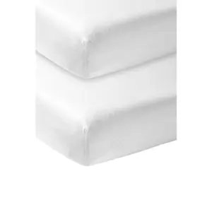 Fitted Sheet for Baby Mattress in Jersey Meyco Baby 40x80/90 cm (x2) image-1