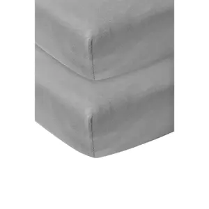 Jersey Hoeslaken voor Baby Matras Meyco Baby 70x140/150cm (x2) image-1