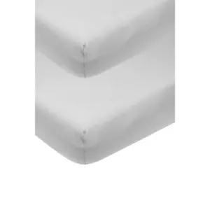 Fitted Sheet for Baby Mattress in Jersey Meyco Baby 60x120 cm (x2) image-1