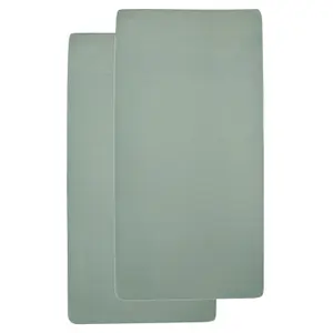 Fitted Sheet for Baby Mattress in Jersey Meyco Baby 70x140/150 cm (x2) image-0