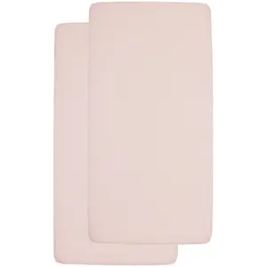 Drap housse pour matelas en jersey bébé Meyco Baby 60x120 cm (x2) image-0