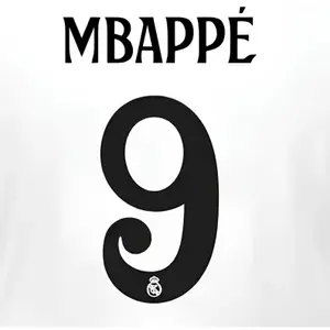 Flocage home Real Madrid Ligue des Champions MBAPPÉ #9 2024/25 image-0