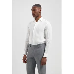 Camicia Michael Kors One Pièce Collar Linen Slim image-2