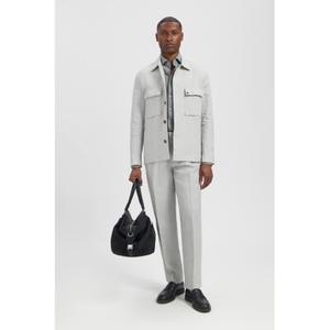 Spodnie garniturowe Michael Kors Pure Linen Pleated image-2