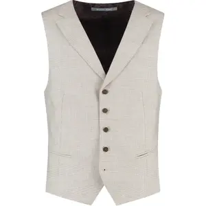 Gilet elegante Michael Kors Linen Blend Check