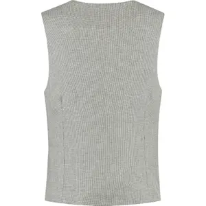 Gilet elegante Michael Kors Pied De Poule Linen image-3