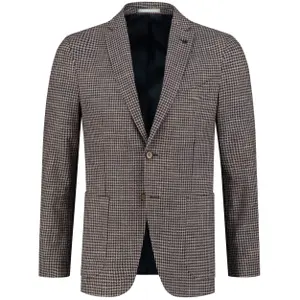 Cotton blend check blazer Michael Kors