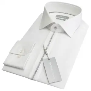 Camisa de ajuste estreito Michael Kors Logo Tape image-1