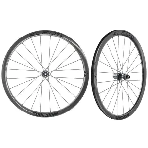 Ett par hjul Miche Kleos 36 100/142 Disque CL Shimano HG