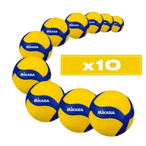 Pack of 10 Volleyballs Mikasa VT1000W image-0