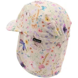 5-Paneled Cap mit UV-Schutz Ohrenschutz für Mädchen Mikk-Line AOP image-1