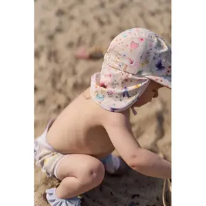 Boné 5 Painéis com proteção de orelhas anti-UV menina Mikk-Line AOP image-6