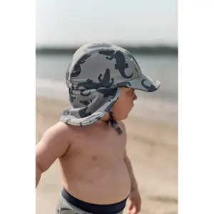 5-Paneled Cap mit UV-Schutz Ohrenschutz für Mädchen Mikk-Line AOP image-3