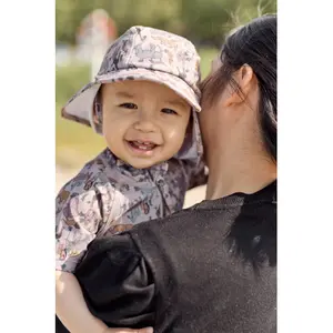 5-Paneled Cap mit UV-Schutz Ohrenschutz für Mädchen Mikk-Line AOP image-3