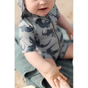 UV-beschermende zwemoverall kind Mikk-Line AOP image-5