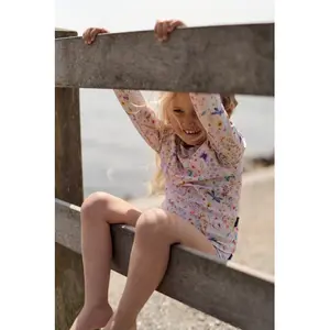 UV-beschermende lange mouwen zwemt-shirt baby jongen Mikk-Line AOP image-1