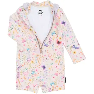 Combinaison de natation manches longues anti-UV à volants bébé fille Mikk-Line AOP image-4