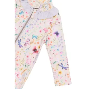 Combinaison de natation manches longues anti-UV à volants bébé fille Mikk-Line AOP image-5
