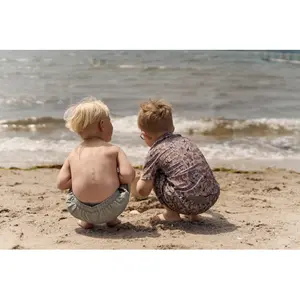 Baby boy swim shorts Mikk-Line Solid image-5