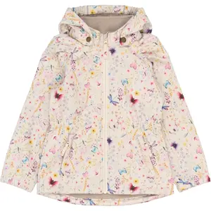 Jacket με κουκούλα softshell κορίτσι μωρού Mikk-Line AOP image-0