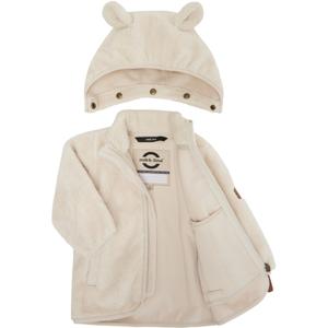Baby hooded fleece with ears Mikk-Line WP Teddy image-2
