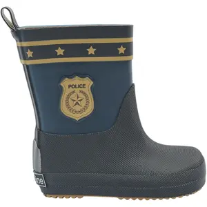 Μπαμπάκι μωρού Mikk-Line Wellies Police - Barefoot image-1