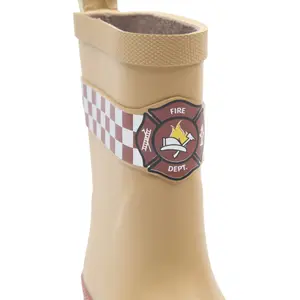 Kinderstiefel Mikk-Line Wellies Firefighter - Barefoot image-6