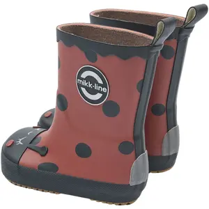 Παιδικές μπότες Mikk-Line Wellies Ladybug - Barefoot image-2