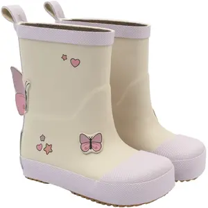 Παιδικές μπότες Mikk-Line Wellies Butterfly - Barefoot image-0