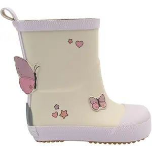 Παιδικές μπότες Mikk-Line Wellies Butterfly - Barefoot image-1