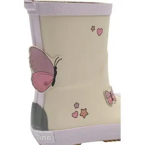 Παιδικές μπότες Mikk-Line Wellies Butterfly - Barefoot image-5