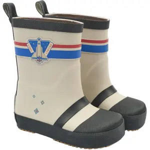 Παιδικές μπότες Mikk-Line Wellies Astronaut - Barefoot image-0