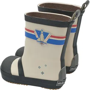 Παιδικές μπότες Mikk-Line Wellies Astronaut - Barefoot image-2