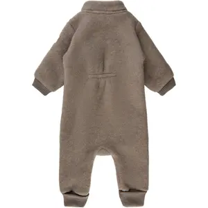 Grenouillère en laine côtelé bébé Mikk-Line image-1