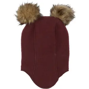 Full wool balaclava with baby pompom Mikk-Line image-2