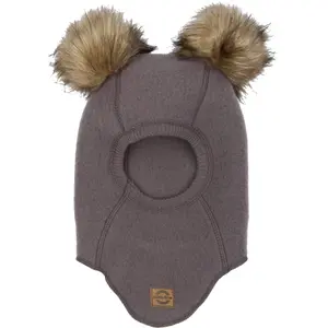 Full wool balaclava with baby pompom Mikk-Line image-0