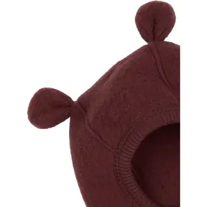 Gorro de lã integral com orelhas para menina bebé Mikk-Line image-1