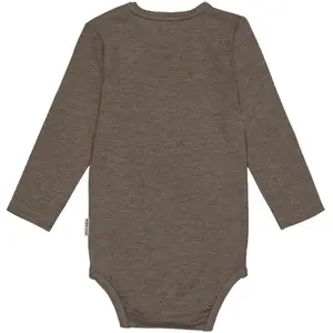 Body manches longues en laine/bambou bébé Mikk-Line image-1