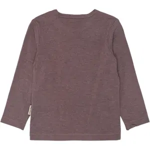 Długi rękaw bluzka bawełnowa dla niemowląt z wełny i bambusa Mikk-Line image-1