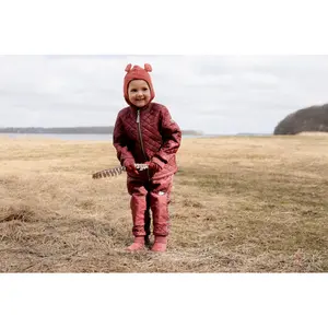 Full wool balaclava with ears for kids Mikk-Line image-3